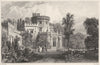 DEVON. Luscombe, near Dawlish (The seat of Charles Hoare Esq) 1829 old print
