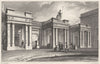 DEVON. The Baths, Southernhay, Exeter 1829 old antique vintage print picture