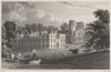 CORNWALL. Port Eliot (The seat of the Earl of St Germans) 1831 old print