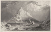 CORNWALL. St. Michael's Mount 1831 old antique vintage print picture
