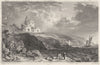 CORNWALL. St. Mawes Castle 1831 old antique vintage print picture