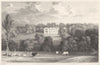 CORNWALL. Trewarthenick House (The seat of GWF Gregor Esq) 1831 old print