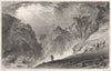 CORNWALL. Tintagell Castle 1831 old antique vintage print picture