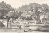 DEVON. North Clovelly 1822 old antique vintage print picture