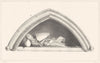 DEVON. Monument of a Crusader at Beer Ferrers 1822 old antique print picture