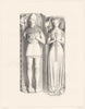 KINGS CARSWELL. Monument of Dinham Family at 1822 old antique print picture