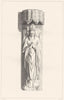 STAFFORD EXETER. Monumental Effigies Bishop 1822 old antique print picture