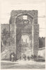 DEVON. Remains Exeter Castle 1822 old antique vintage print picture