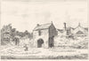 DEVON. Mansion at Bradley 1822 old antique vintage print picture