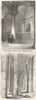 JERUSALEM. Vestibule Golden Gate; Solomon's Temple 1870 antique print