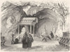 ITALY. Sicily. Chapel of St Rosalia Palermo, in 1870 old antique print picture