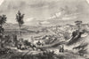 ITALY. Sicily. Marina, Sea view at Messina 1870 old antique print picture
