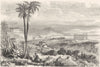 ITALY. Sicily. Ruins, Agrigentum(Girgenti) 1870 old antique print picture