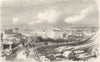 ITALY. Sicily. Syracuse 1870 old antique vintage print picture