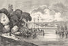 MACAO. Landing place at 1870 old antique vintage print picture