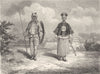 CHINA. Chinese troops-War Tigers 1870 old antique vintage print picture