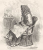 CHINA. A Chinese Woman 1870 old antique vintage print picture
