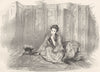 JAPAN. Japanese Lady 1870 old antique vintage print picture