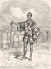JAPAN. A Policeman of Tokyo 1870 old antique vintage print picture