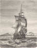 INDIAN OCEAN. Austrian ship, Novara, St Paul 1870 old antique print picture