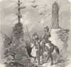 CHINA. Amoor. Frontier post between & Russia 1870 old antique print picture
