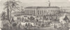 RUSSIA. Amoor. Bazaar fair Nertchinsk-Asia 1870 old antique print picture