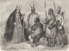 RUSSIA. Amoor. Tungus Sorceress & natives 1870 old antique print picture