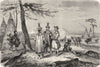 RUSSIA. Amoor. Yakut Colony village 1870 old antique vintage print picture