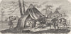 RUSSIA. Amoor. Tungus Camp 1870 old antique vintage print picture