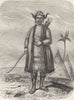 RUSSIA. Amoor. Yakut Woman 1870 old antique vintage print picture