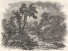 CANADA. Salteaux Indians Fire-fishing 1870 old antique vintage print picture