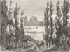CANADA. Fort Edmonton, Upper Saskatchewan river 1870 old antique print picture