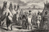 USA. Indians 1870 old antique vintage print picture