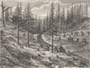 CALIFORNIA. Grass Valley Diggings 1870 old antique vintage print picture