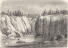 NEW JERSEY. Falls of Passaic 1870 old antique vintage print picture