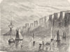 NEW YORK. Palisades, Hudson 1870 old antique vintage print picture