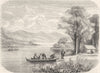 VERMONT. Lake Champlain 1870 old antique vintage print picture