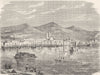 CANADA. Montreal 1870 old antique vintage print picture