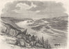 WISCONSIN. Dog's Prairie 1870 old antique vintage print picture