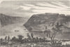 MINNESOTA. Fort Snelling 1870 old antique vintage print picture