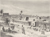 LIBYA. Murzuq, Capital of Fezzan 1870 old antique vintage print picture