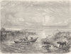 CHAD. Lake Chad 1870 old antique vintage print picture