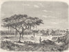 NIGERIA. Mbutudi-Marghi village 1870 old antique vintage print picture