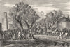 CHAD. Sultan of Baguirmi at his Capital, Mas-Ena 1870 old antique print