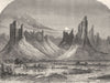 MALI. Mountains of Hombori 1870 old antique vintage print picture