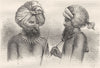 FIJI. Fijian Islanders 1870 old antique vintage print picture