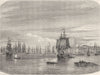 LOUISIANA. New Orleans 1870 old antique vintage print picture