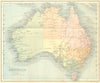AUSTRALIA. Bartholomew map 1870 old antique vintage plan chart
