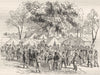 AUSTRALIA. Issuing Licenses 1870 old antique vintage print picture