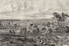 AUSTRALIA. Melbourne 1870 old antique vintage print picture